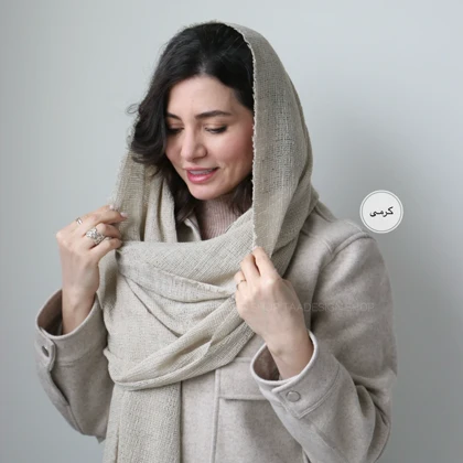 شال حصیری مدل ژربرا