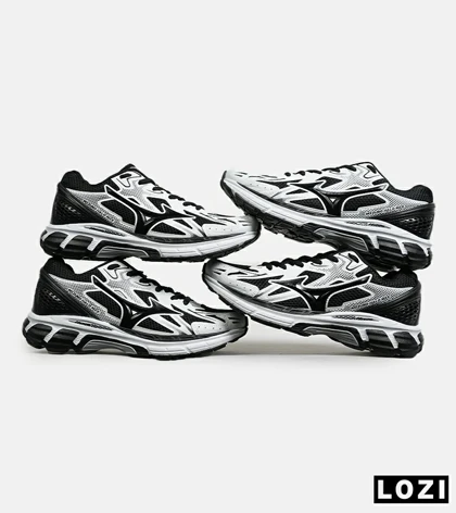 کفش کتانی مردانه سفید مشکی MIZUNO Halo Mix Cool