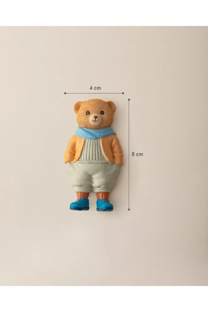 مگنت Madame Coco مدل Paddington Bear رزین - چندرنگ