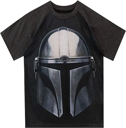 تیشرت لانگ دخترانه مندلورین | تیشرت لانگ دخترانه The Mandalorian طرح Star Wars Boys کد 132264