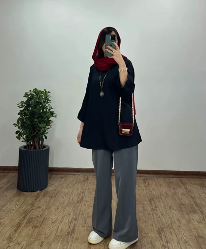 مانتو جلو بسته لاله 1