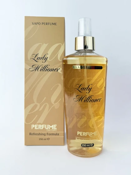 بادی اسپلش زنانه لیدی میلیون Lady Million پرفیوم فکتوری Perfume Factory