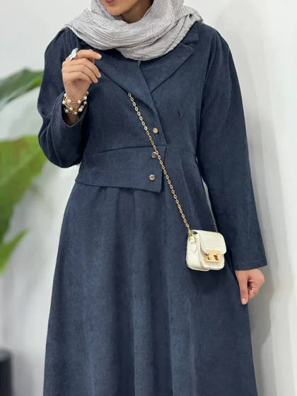 پیراهن مانتویی پاییزه آترینا