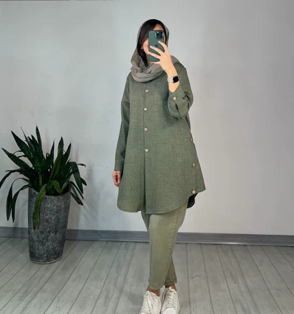 مانتو دکمه دار آواز 1