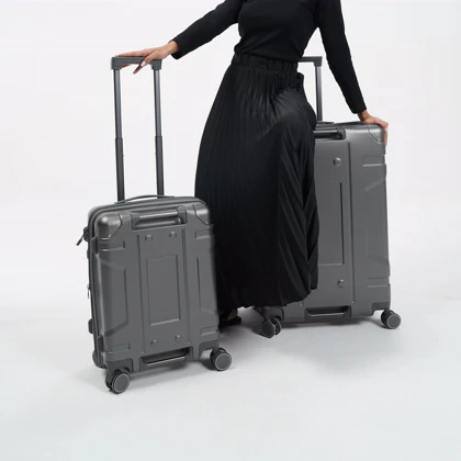 مجموعه 3 عددی چمدان رزمری مدل Rose Merry RL-204-3J_Grey
