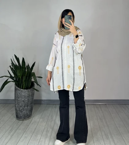 مانتو گلدوزی آزاده