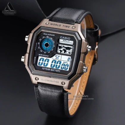ساعت کاسیو بند چرمی Casio AE-1200WH-1832