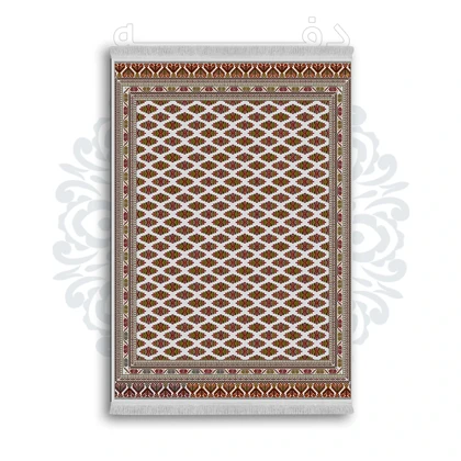*جدید* فرشینه از جنس پارچه شانل مخمل ترک طرح فانتزی برند دفه کد 1200