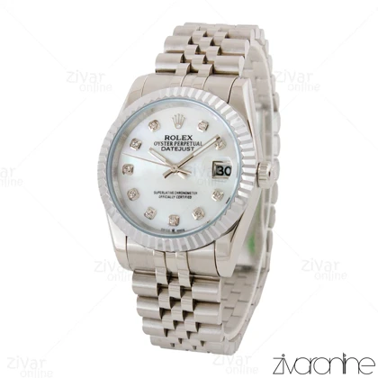 ساعت رولکس دیت جاست مردانه سیلور 104789
