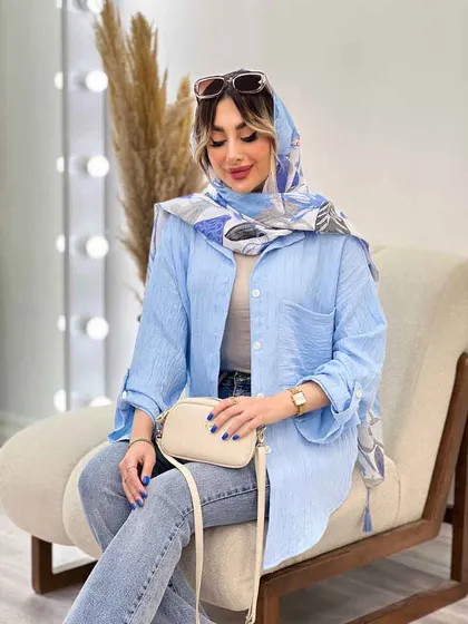شومیز تک جیب نلی