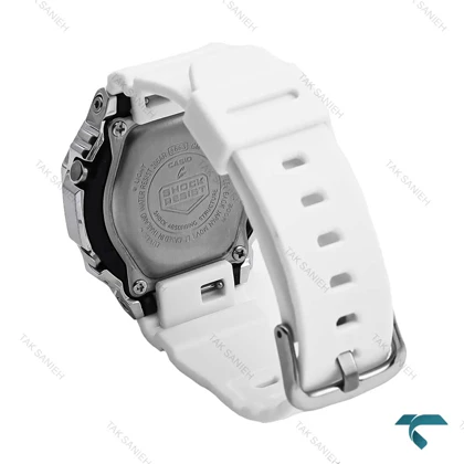 ساعت جیشاک زنانه GM-S2100 زنانه نقره ای سفید G-shock-6392-L