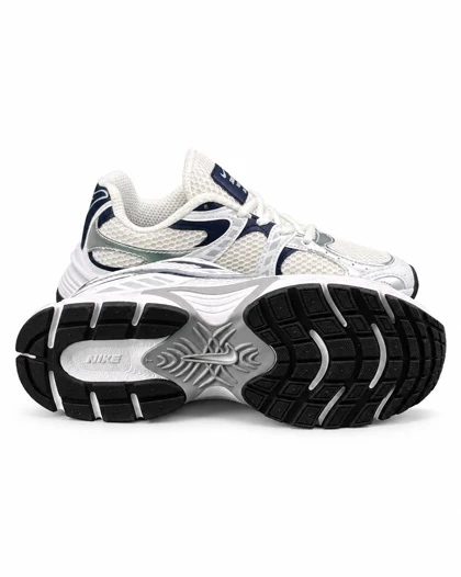 کفش کتانی زنانه رانینگ مدل نایکی V5 سفید سرمه ای Nike V5