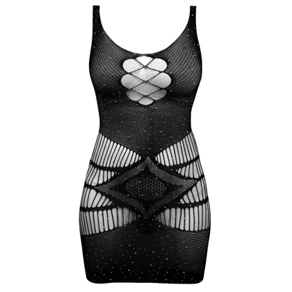 سرهمی فانتزی مشکی مدل نگین‌دار کد 4860-7166