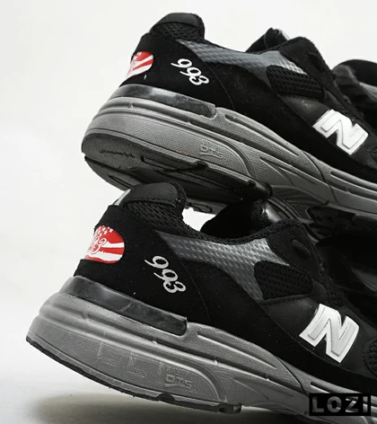 کفش کتانی بزرگ پا مشکی طوسی NEW BALANCE 993