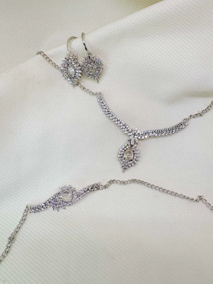 سرویس کامل برند شین مدل «اشک الماس» | نسخه سیلور (رادیوم) با گارانتی 1 ساله