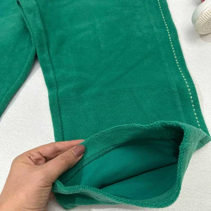 شلوار بچه گانه مخمل سبز اورجینال