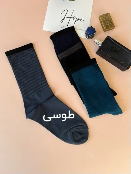 جوراب مردانه ساق بلند نخی