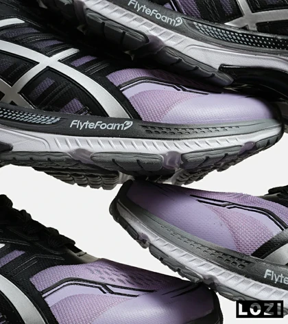 کفش کتانی مردانه مشکی بنفش ASICS GT 2000