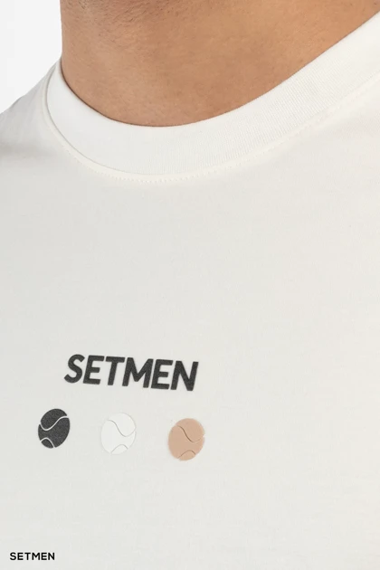 تیشرت مردانه ست من طرح توپ تنیس/ پدل