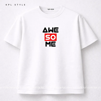 تیشرت باکسی 100٪ پنبه طرح تایپوگرافی | ضد حساسیت | کد 1430