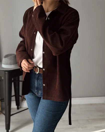 شومیز کتی Hope ( قهوه ای )