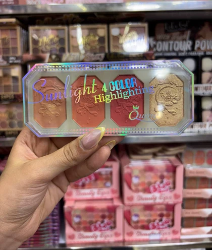 هایلایتر و رژگونه 4 رنگ سان لایت