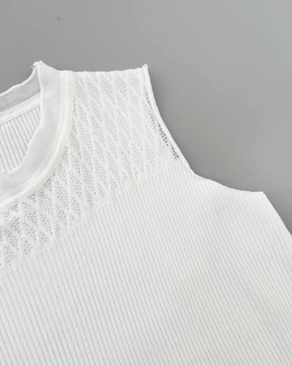 تاپ بافت یقه چین کبریتی کد 4317