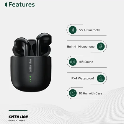 هندزفری بلوتوثی گرین لاین Green Lion مدل GL-TWS78 GNATLNTWS شارژدهی 40 ساعته