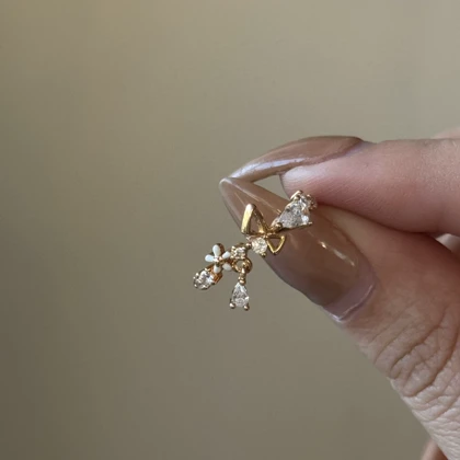 انگشتر بهار نگین آویز