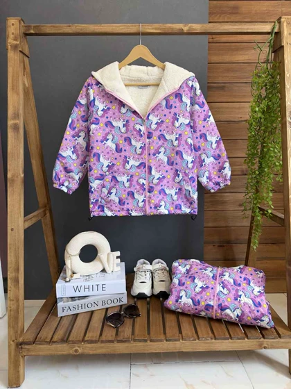 سویشرت داخل خز طرح تکشاخ