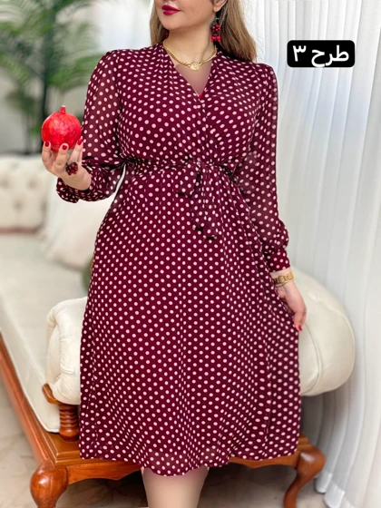 پیراهن حریر طرحدار یلدایی2502