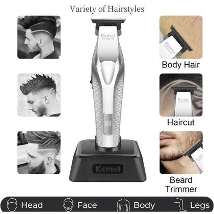 ماشین اصلاح سر و صورت کمی Kemei مدل KM-3023-702 شارژی