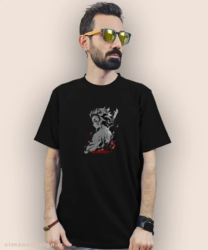 تیشرت مردانه و زنانه طرح شیطان کش شخصیت تانجیرو کد 938