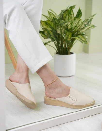 کفش صندل زنانه روفرشی جلو بسته الناز