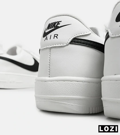 کفش کتانی بزرگ پا سفید مشکی NIKE AIR FORCE مدل 5686