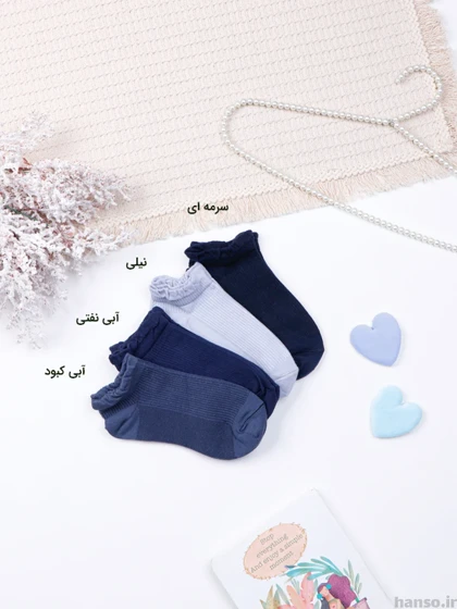 جوراب مچی زنانه نخی فنسی fancy کد 19