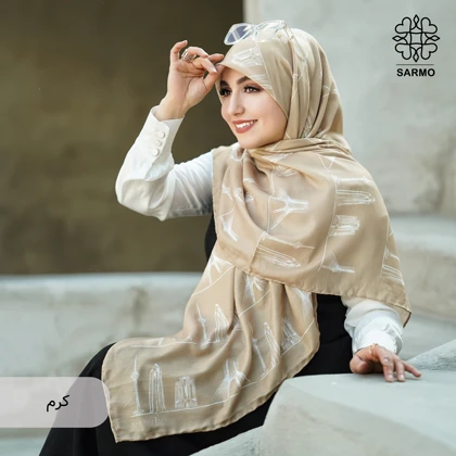 روسری نخ پنبه آریا