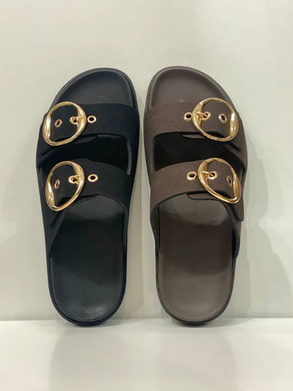 صندل زنانه Hawaii نوبوک- مشکی و قهوه ای