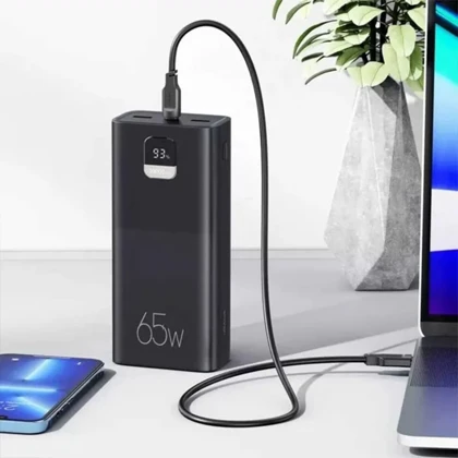 پاور بانک یوسامز USAMS مدل US-CD185 ظرفیت 30000 توان 65 وات با کابل