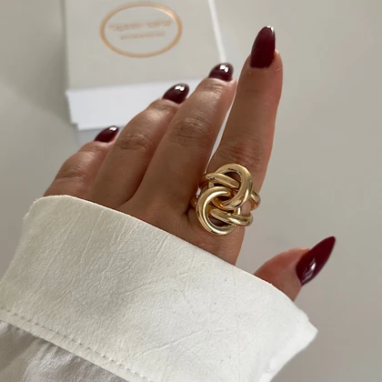 انگشتر زنانه طرح گره کد 330