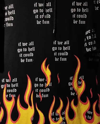 تیشرت کلاهدار آتشی fire