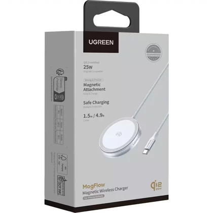 شارژر وایرلس یوگرین UGREEN مدل W753-55959 توان 25 وات