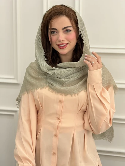 شال نخی حصیری دورریش پلنگی