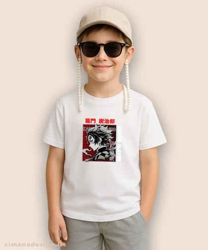 تیشرت بچگانه طرح شیطان کش شخصیت تانجیرو کد 937