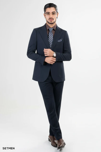 کت تک مردانه دو دکمه ساهارا