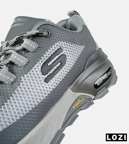 کفش کتانی طبی ورزشی طوسی فیلی SKECHERS max protect مدل 7569