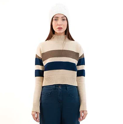 بافت یقه ایستاده اورسایز زنانه - 03251116