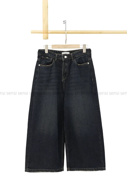 شلوار جین کراپت واید لگ کد1005012