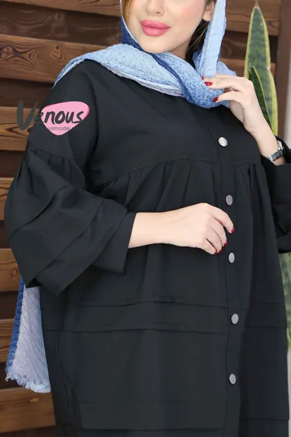 مانتو عروسکی آستین چین‌دار