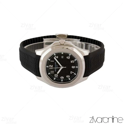 ساعت پتک فیلیپ آکوانا مردانه مشکی قاب سیلور 105327